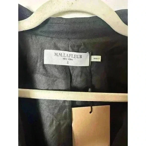 M.M. Lafleur The Yiyan Blazer - Wool Twill Size Black jacket $495 NWT - Picture 4 of 6